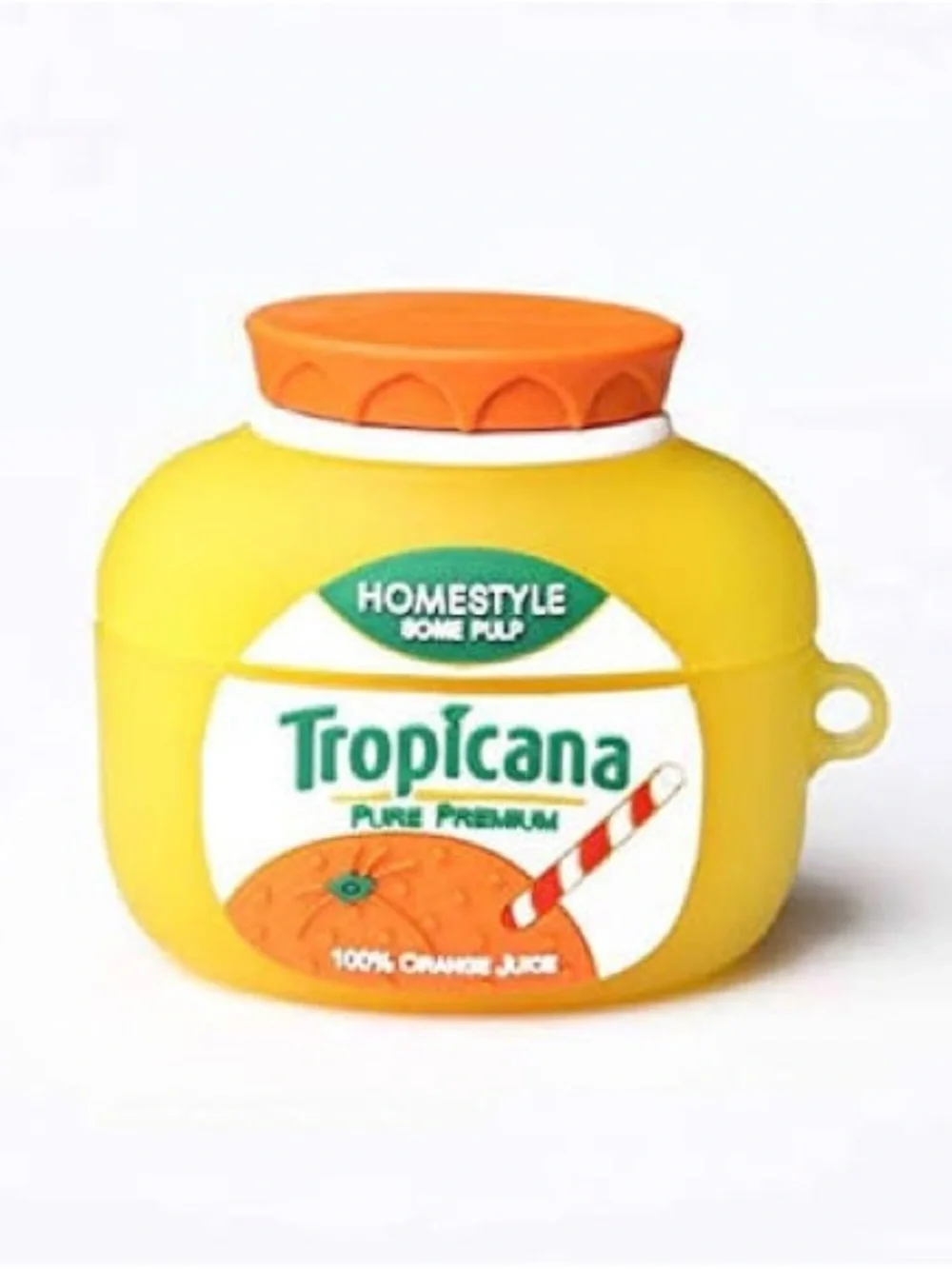 Tropicana Orange Juice Bottle AirPods Case - Yellow